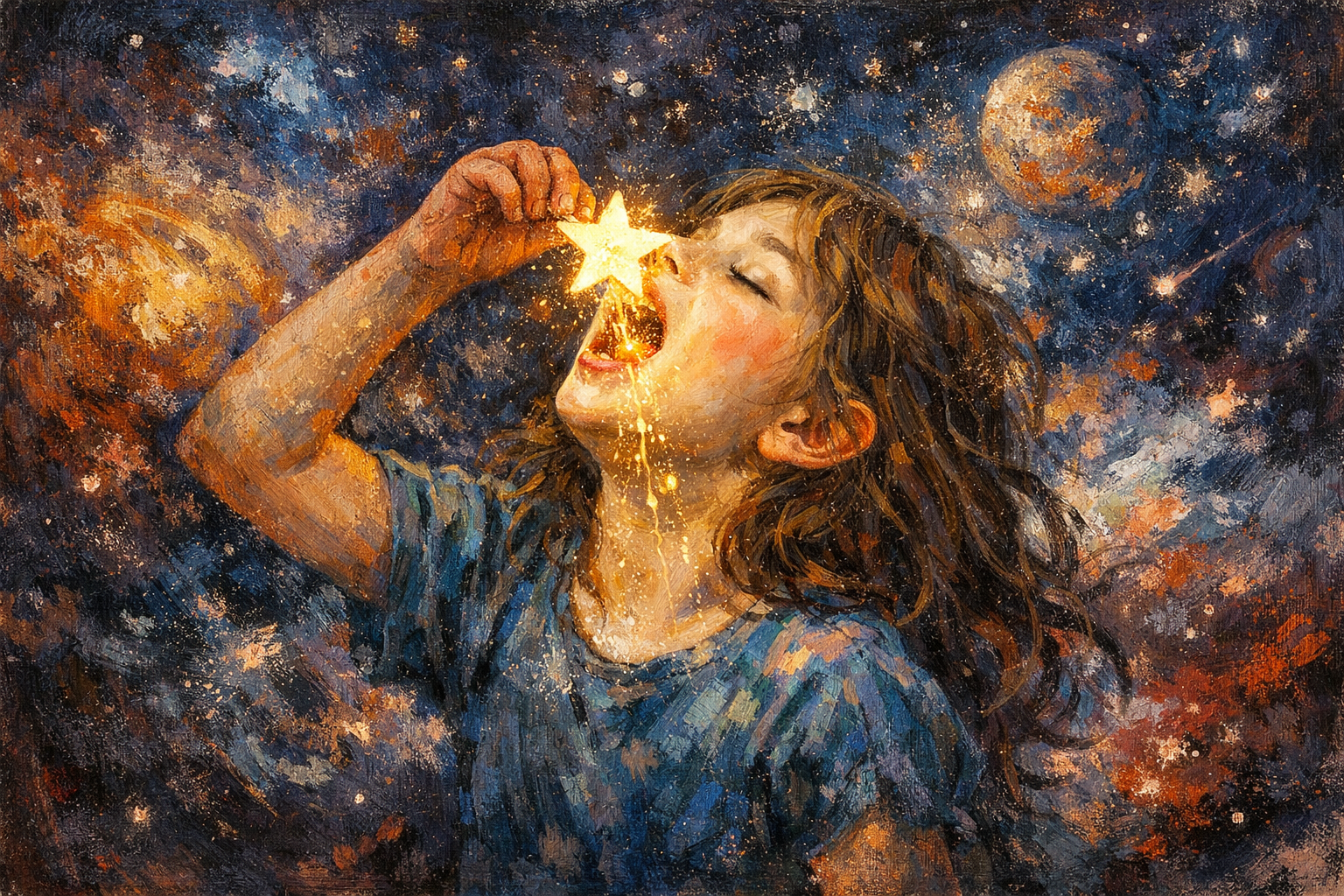 The girl who swallowed a star and remembered everything